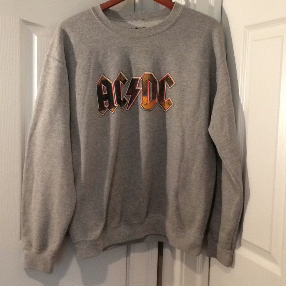 AC/DC Grey Sweatshirt medium